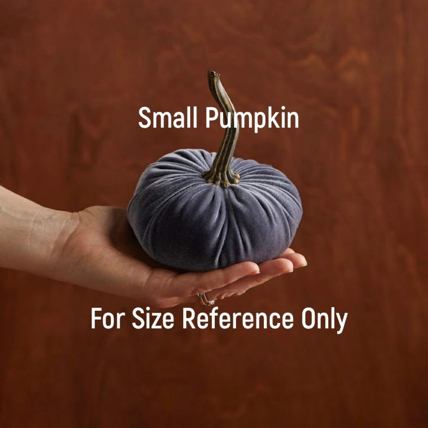 Your Hearts Content Set of 4 Velvet Pumpkins