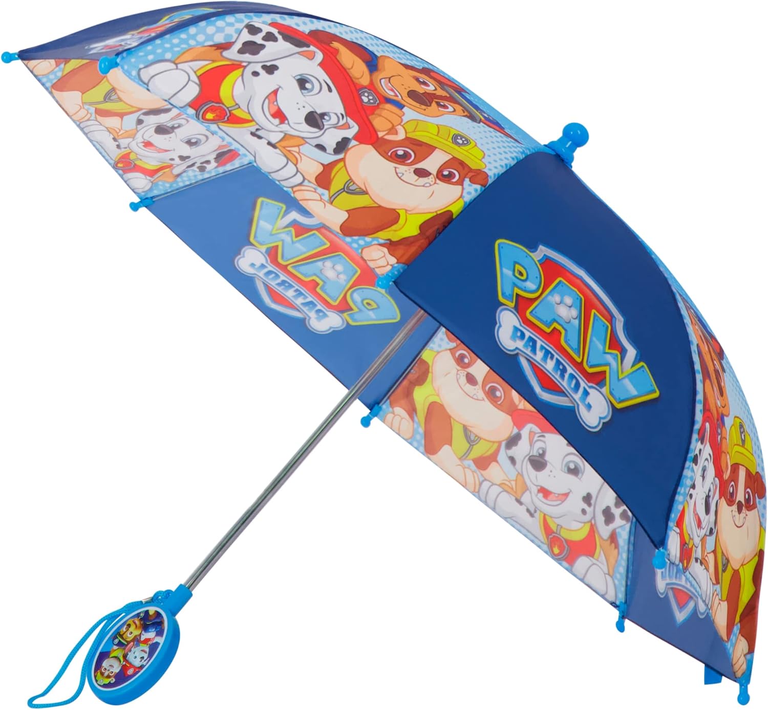 Paw Patrol Character Folding Umbrella for Kids Light Blue
