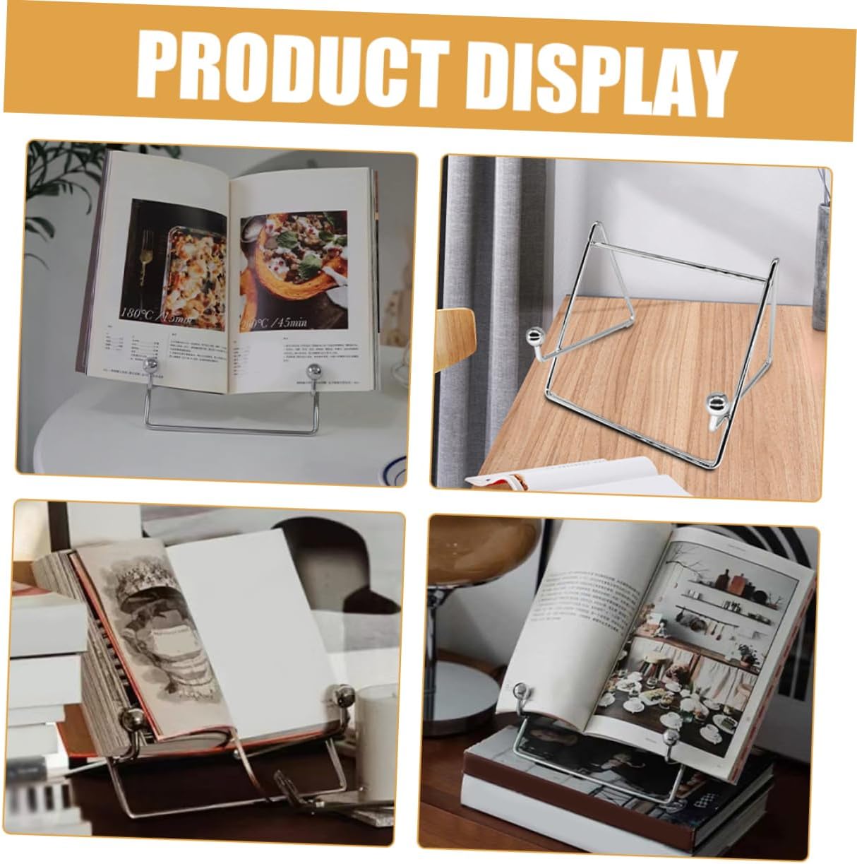 STOBAZA 2pcs Decorative Plate Stand Easel