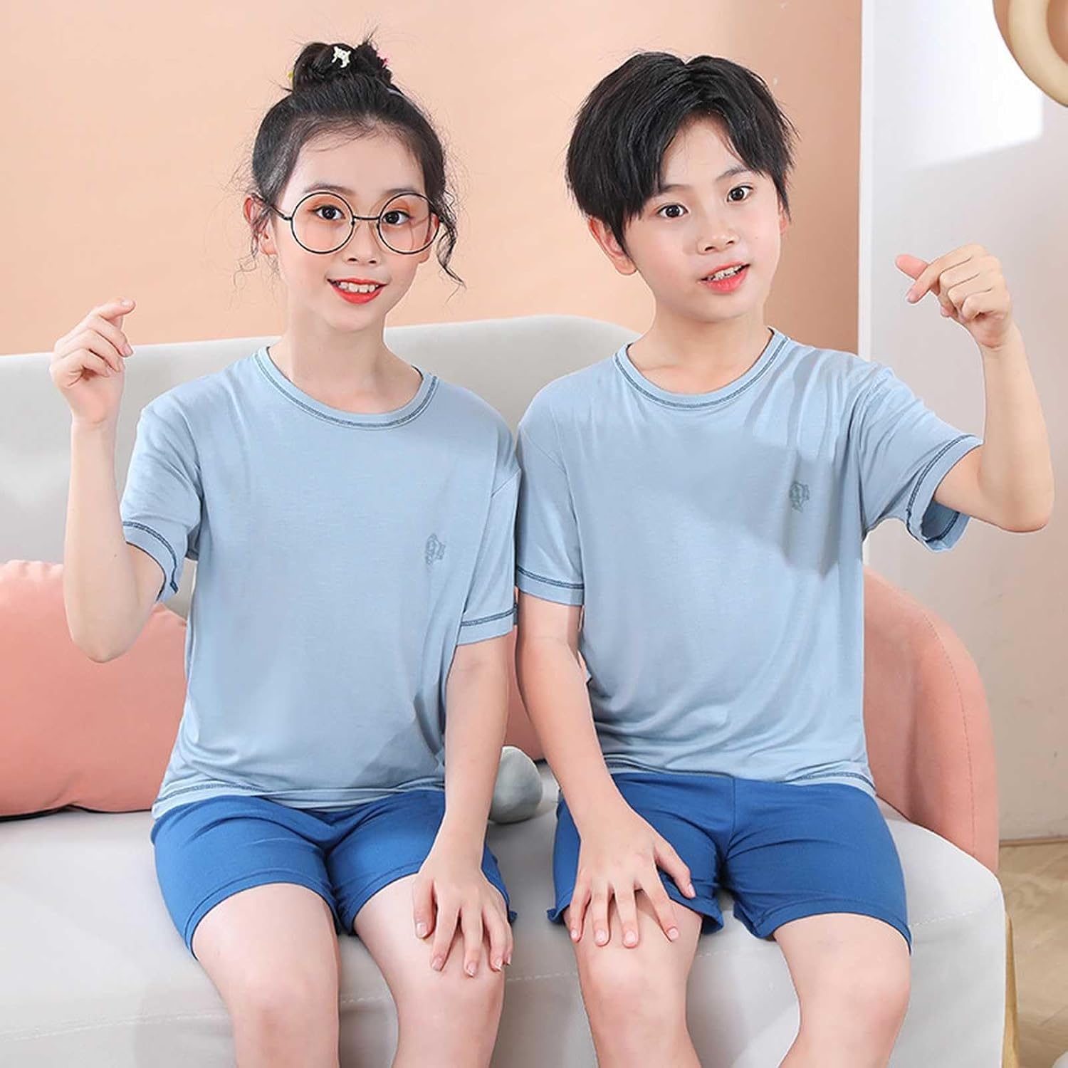 Kids Sweatpants Girls Multi Color Matching Outfit Set