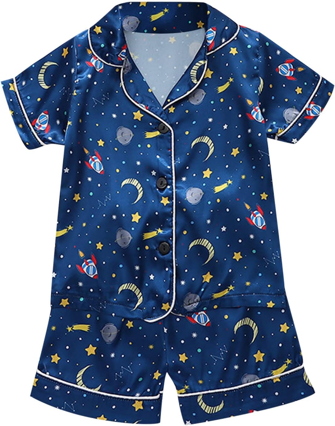 Unisex Pajama Set - Soft Silk Nighty for Kids