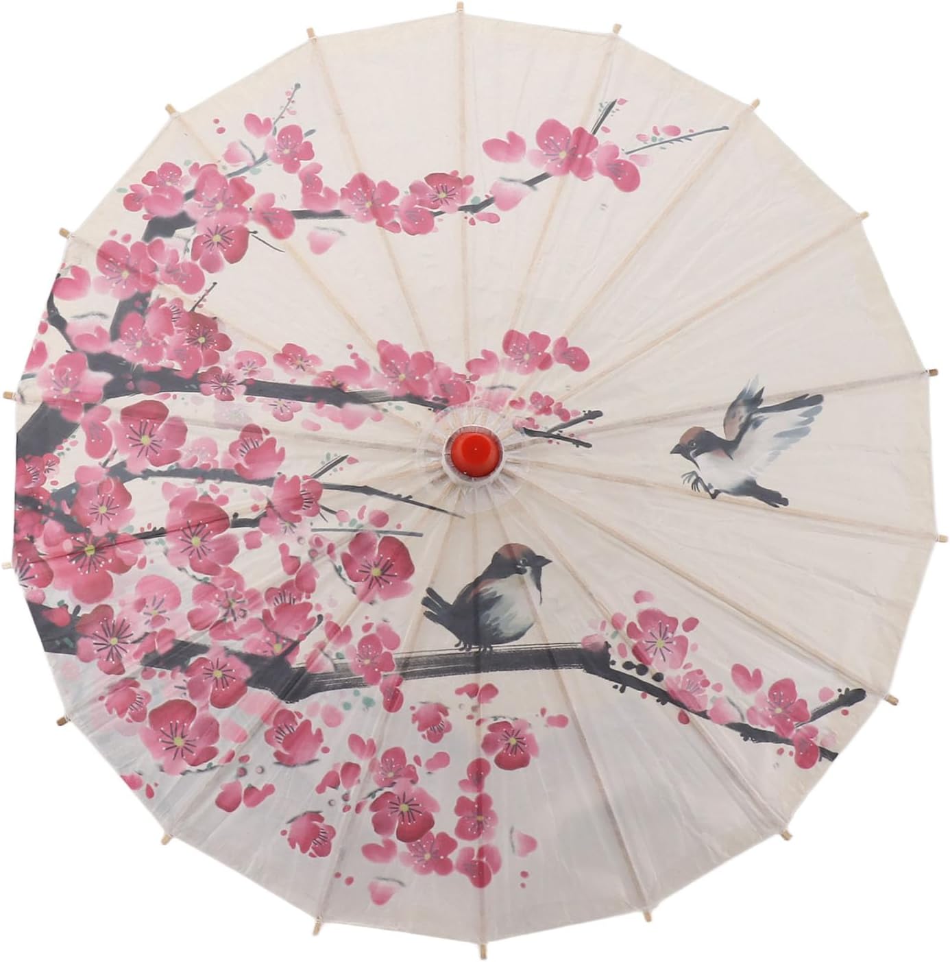 Sonew Chinese Oiled Paper Parasol with Wood Handle 1