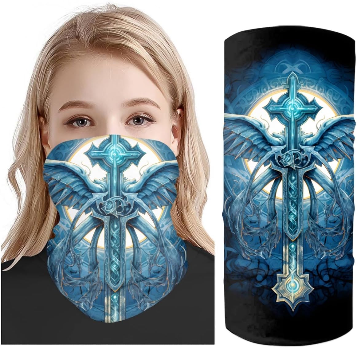 GLUDEAR Galaxy Print Face Bandana Multi-Function Accessory
