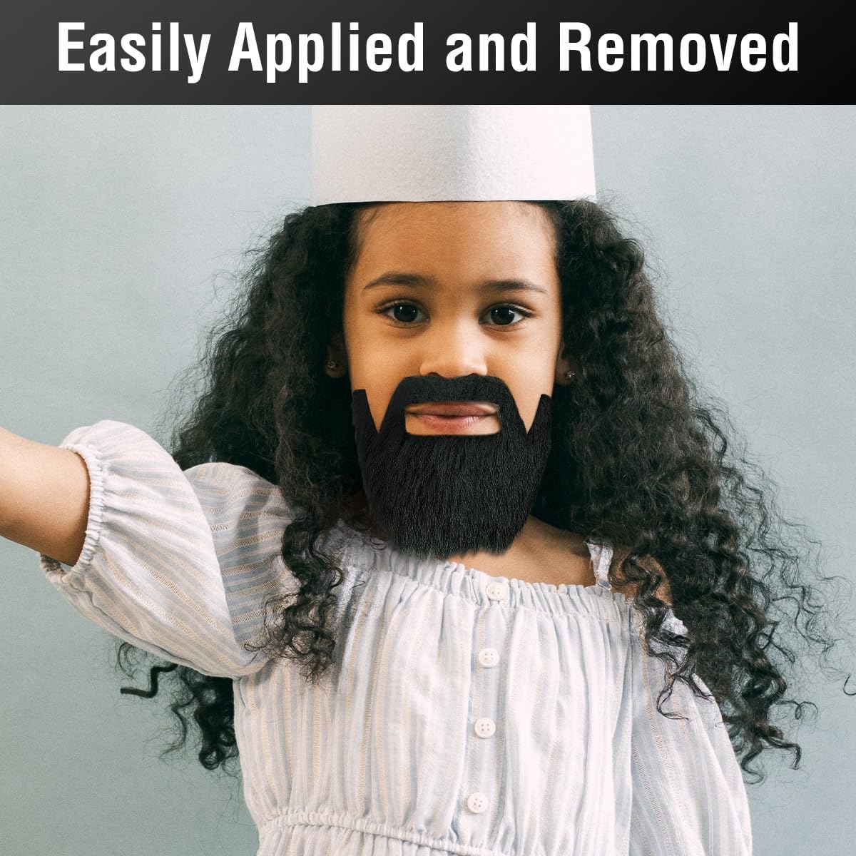 WILDREEDS Self Adhesive Fake Mustache for Kids 1