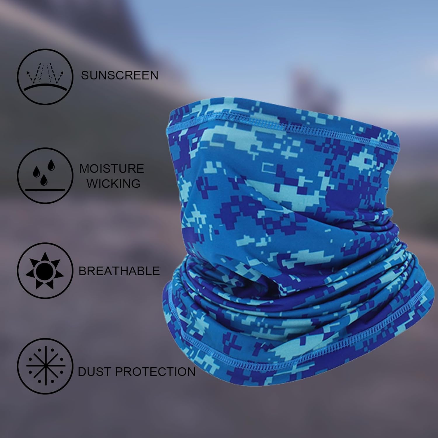3 Pack Ice Silk Cooling Neck Gaiter for Men Women