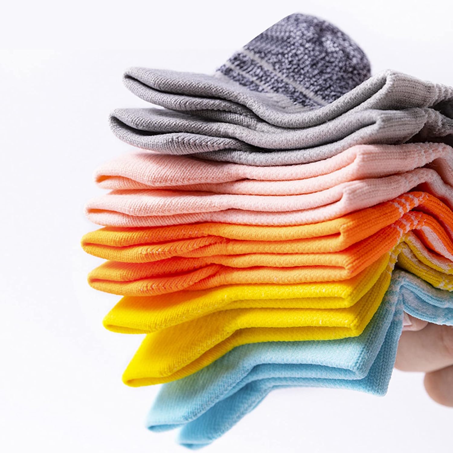 Mens Cushioned Crew Socks - Breathable Comfortable