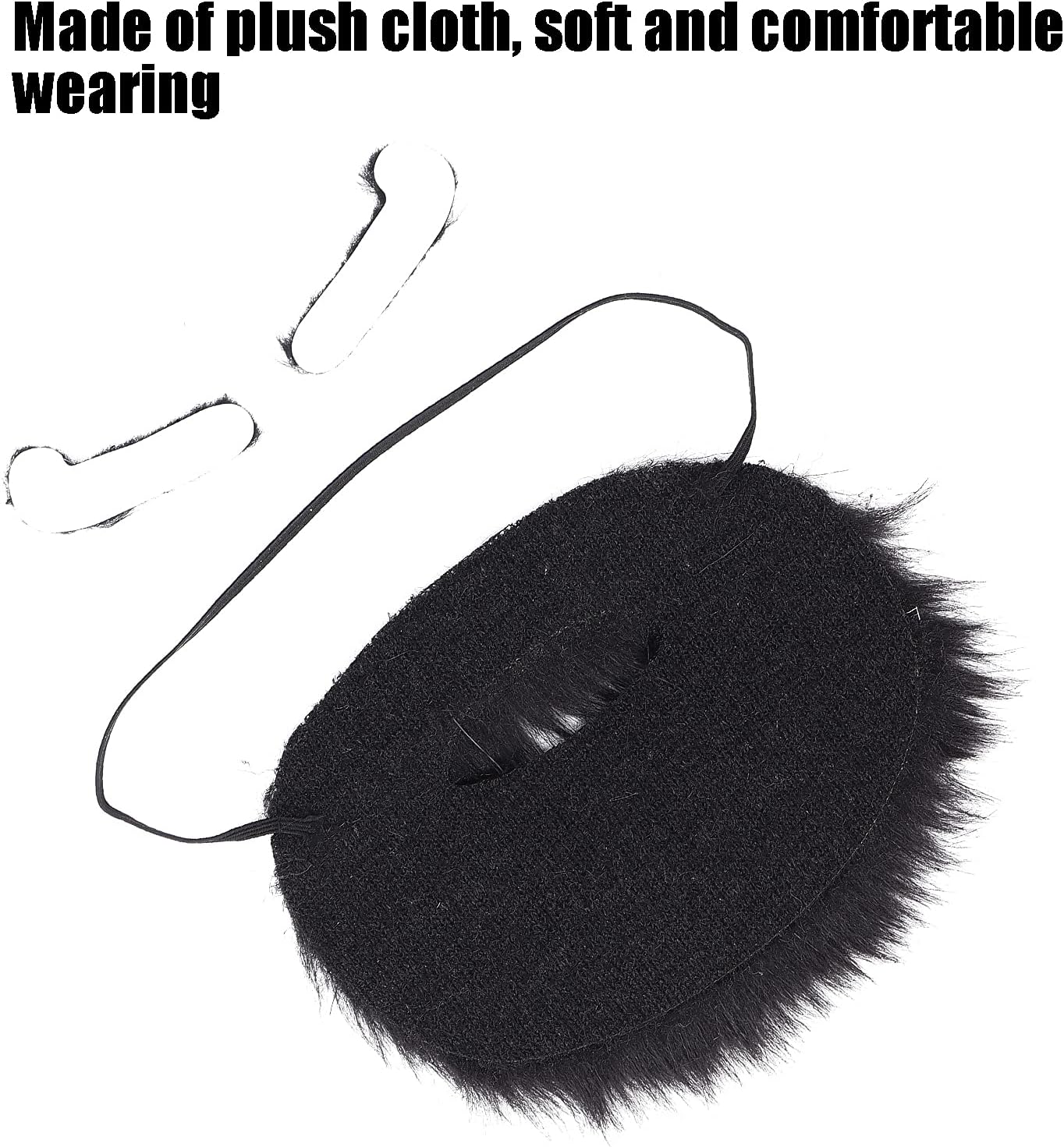 Balit Plush Beard Eyebrows Costume Accessory Blue Card