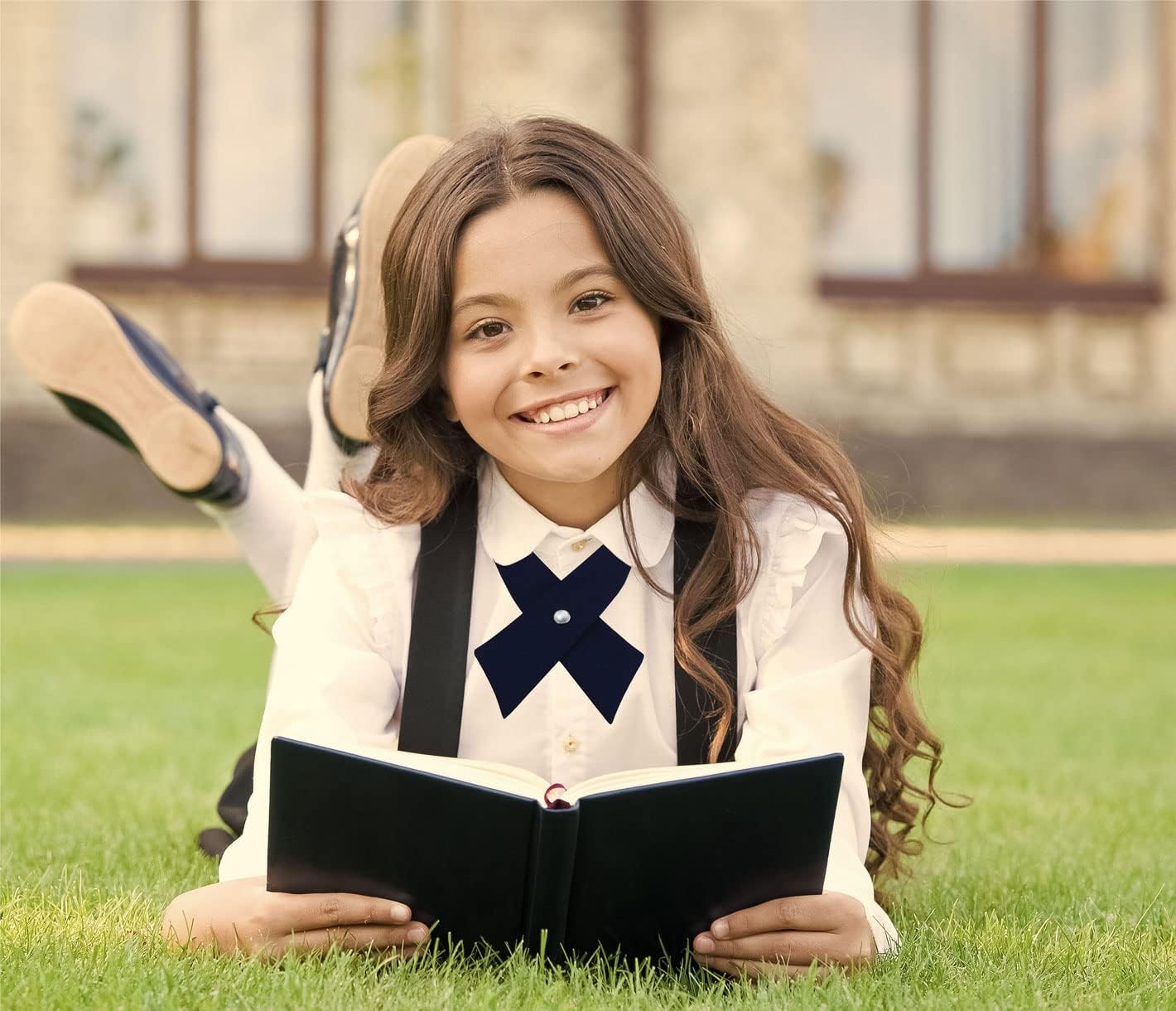 SISIDI Girls Criss-Cross Bow Tie for School Uniform 1