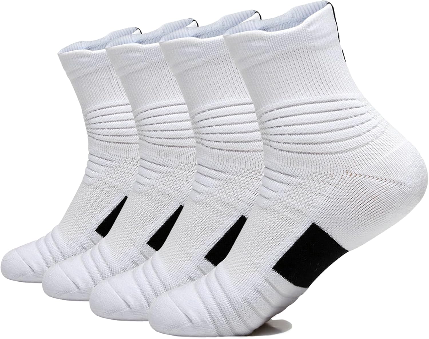 Yoknatt 3 Pack Compression Basketball Socks for Men Women Youth