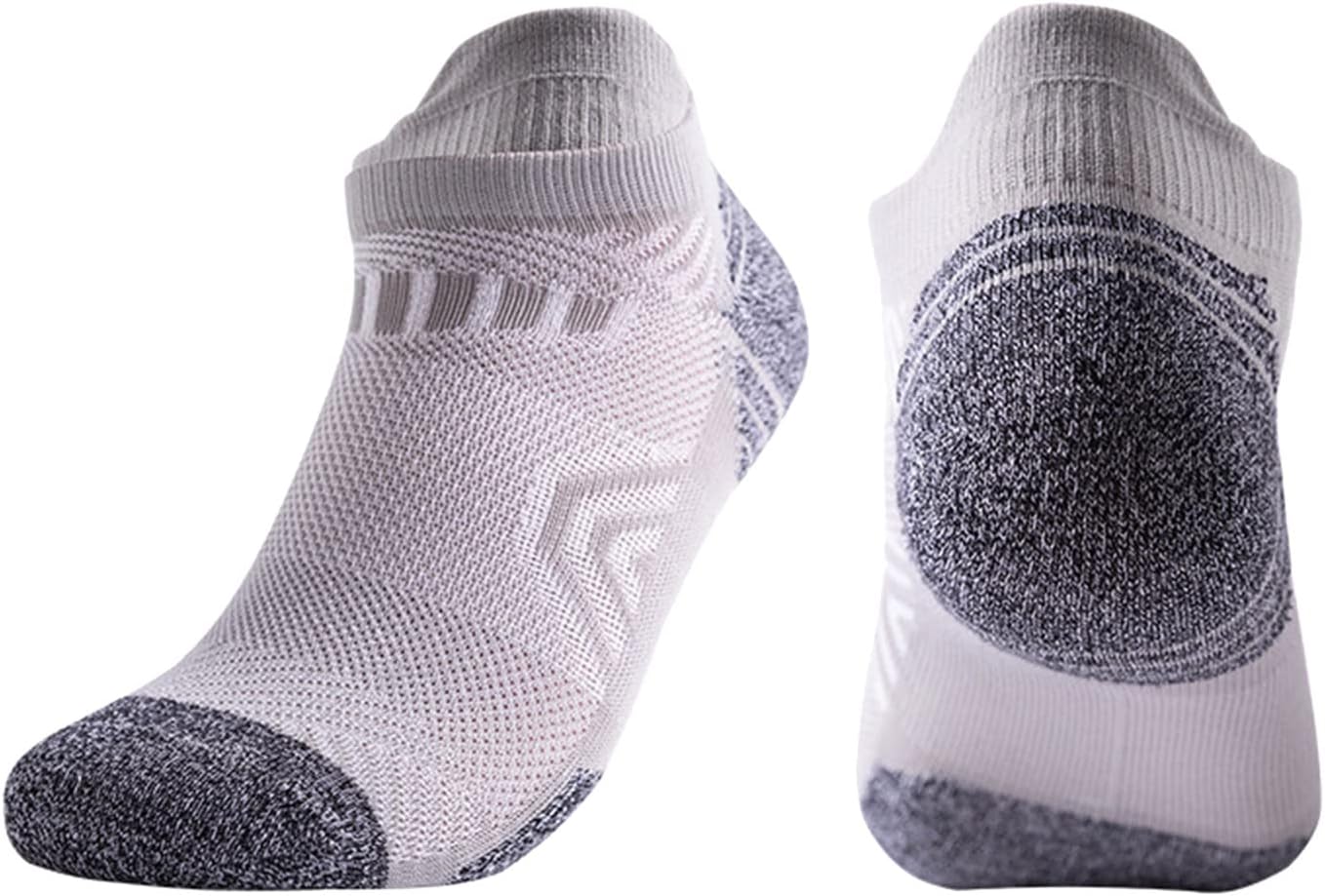 Mens Breathable Cushioned Ankle Socks with Moisture Wicking Cotton