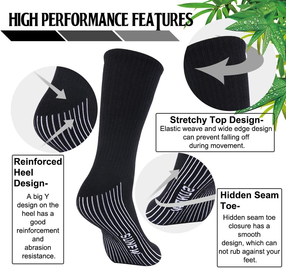 Sunew Viscose Bamboo Socks 6 Pairs Unisex Comfort