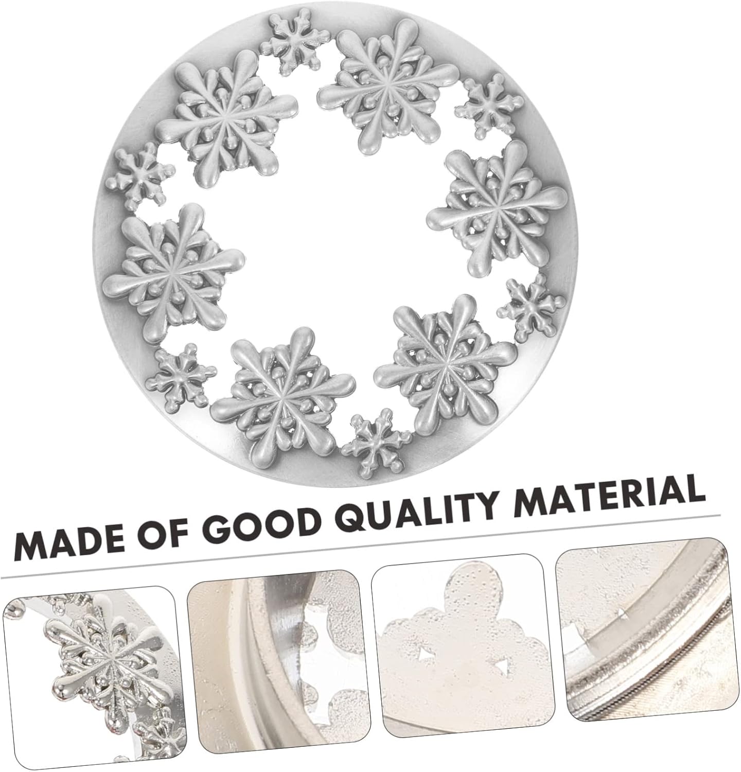 HOODANCOS Jar Candle Christmas Snowflake Topper 1