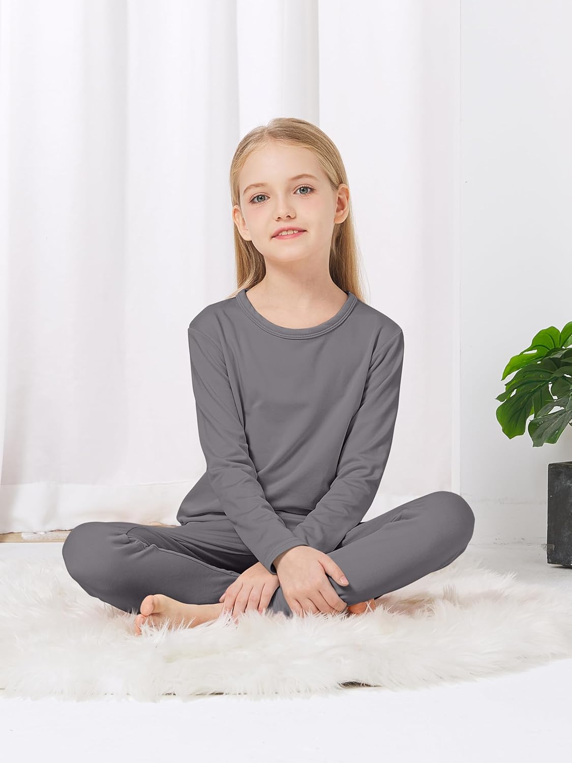 VZV Girls Thermal Underwear Set for Winter