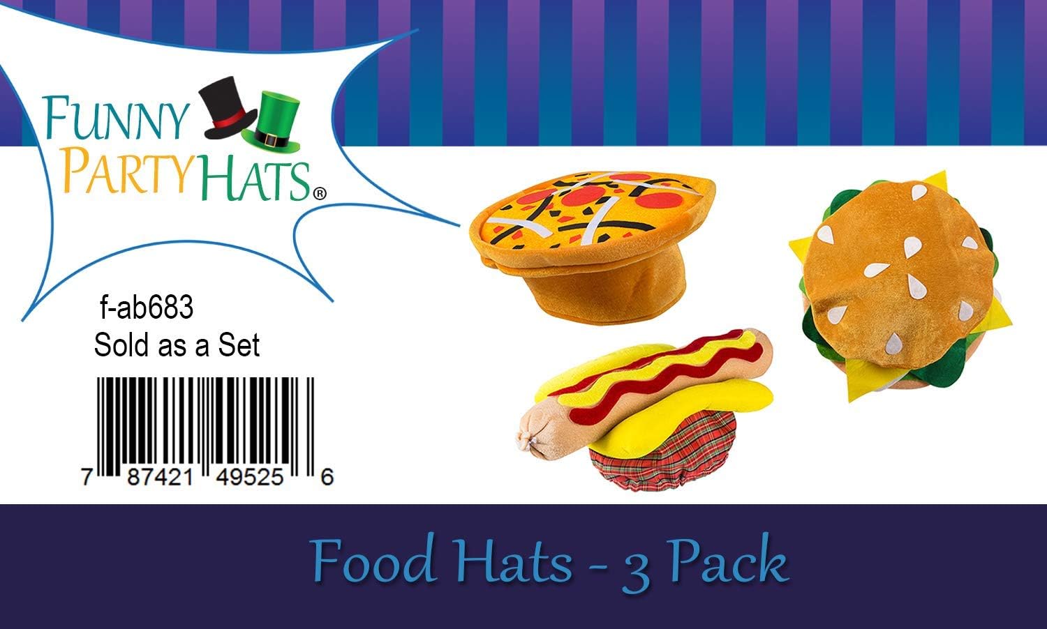Funny Party Hats Food Hats Chef Hat for Costume Parties