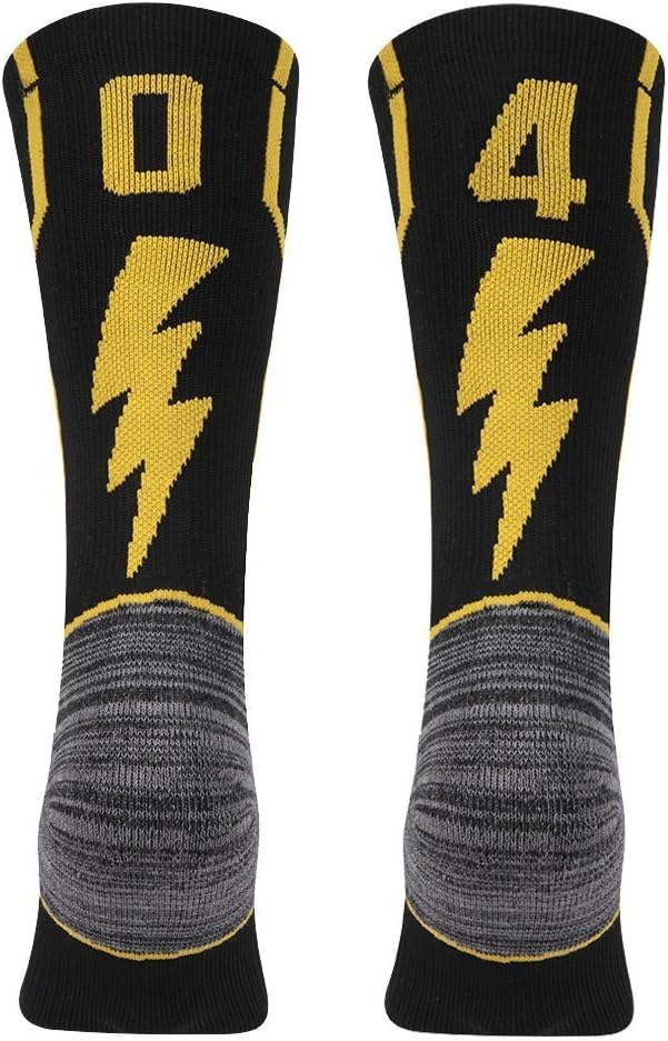 KitNSox Cushioned Mid Calf Team Sports Number Socks