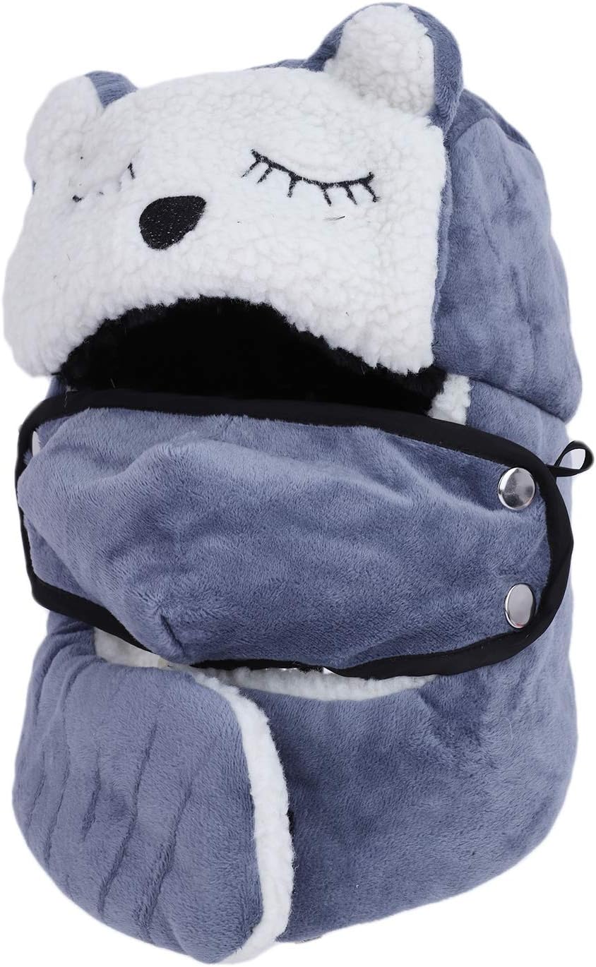 Unisex Kids Winter Ski Cap with Earflaps and Face Mask