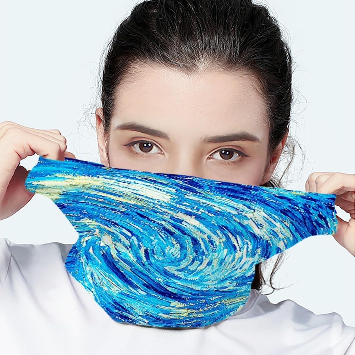 KIDVOVOU 3D Print Bandana Face Mask for Men and Women
