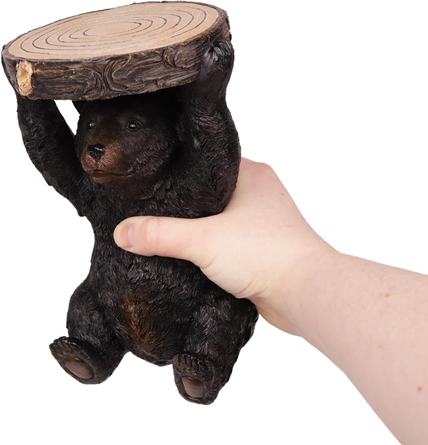 Needzo Black Bear Candlestick Holder Rustic Cabin Decor 1