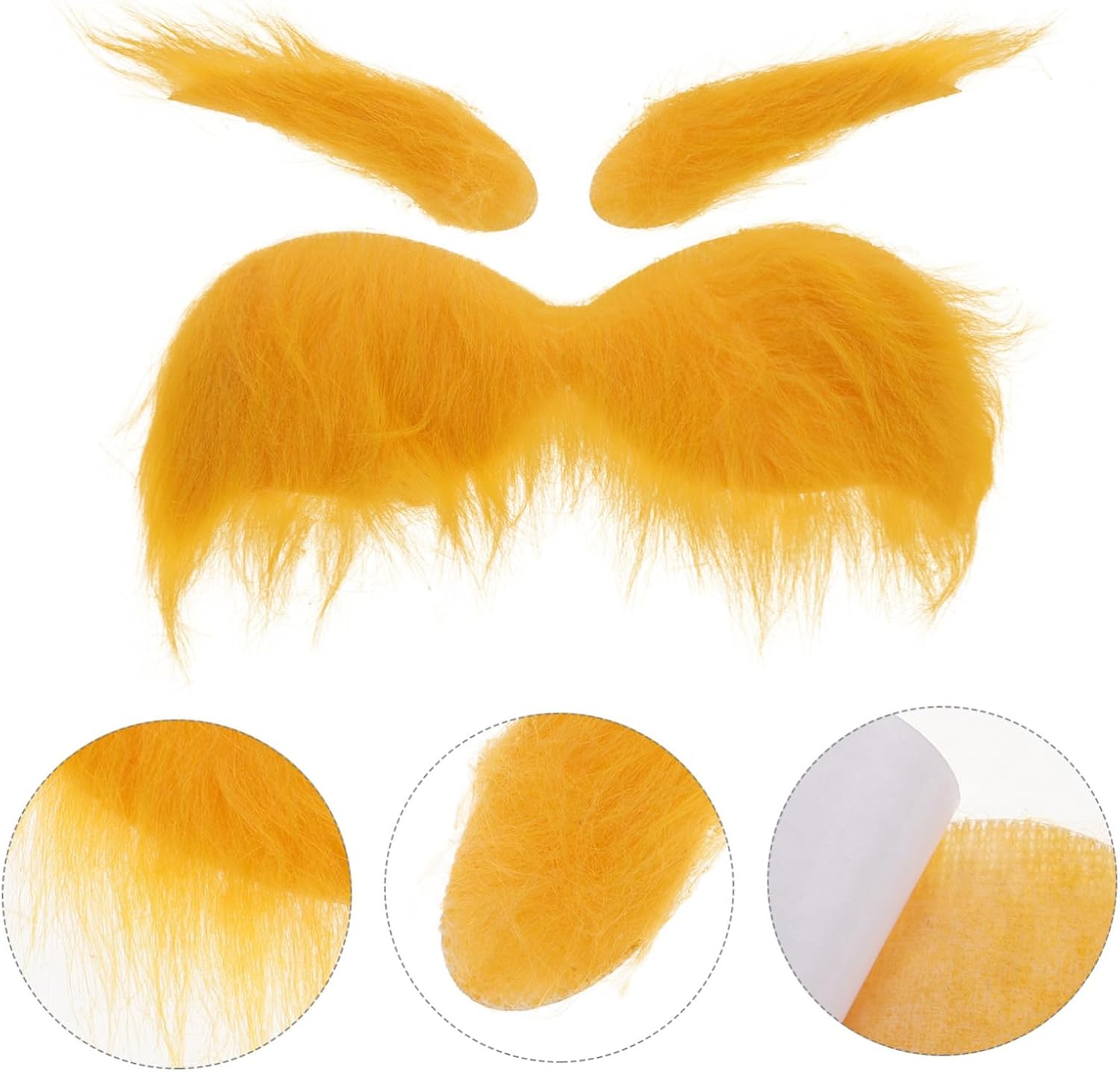 1Set Halloween Fake Mustache and Eyebrows for Cosplay and Parties