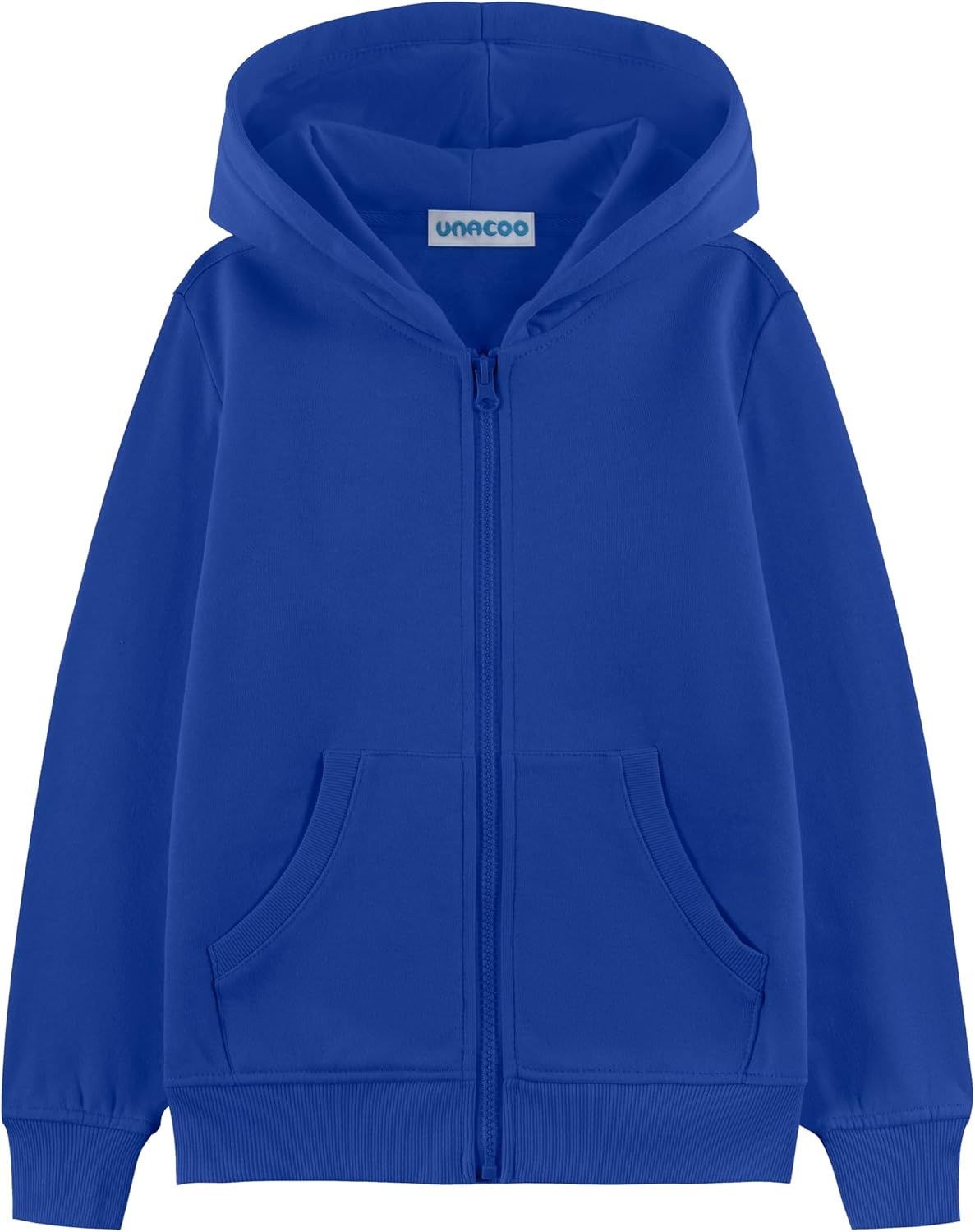 UNACOO Zip Up Hoodie Kids 3-12 Years Soft Fleece Sweatshirt
