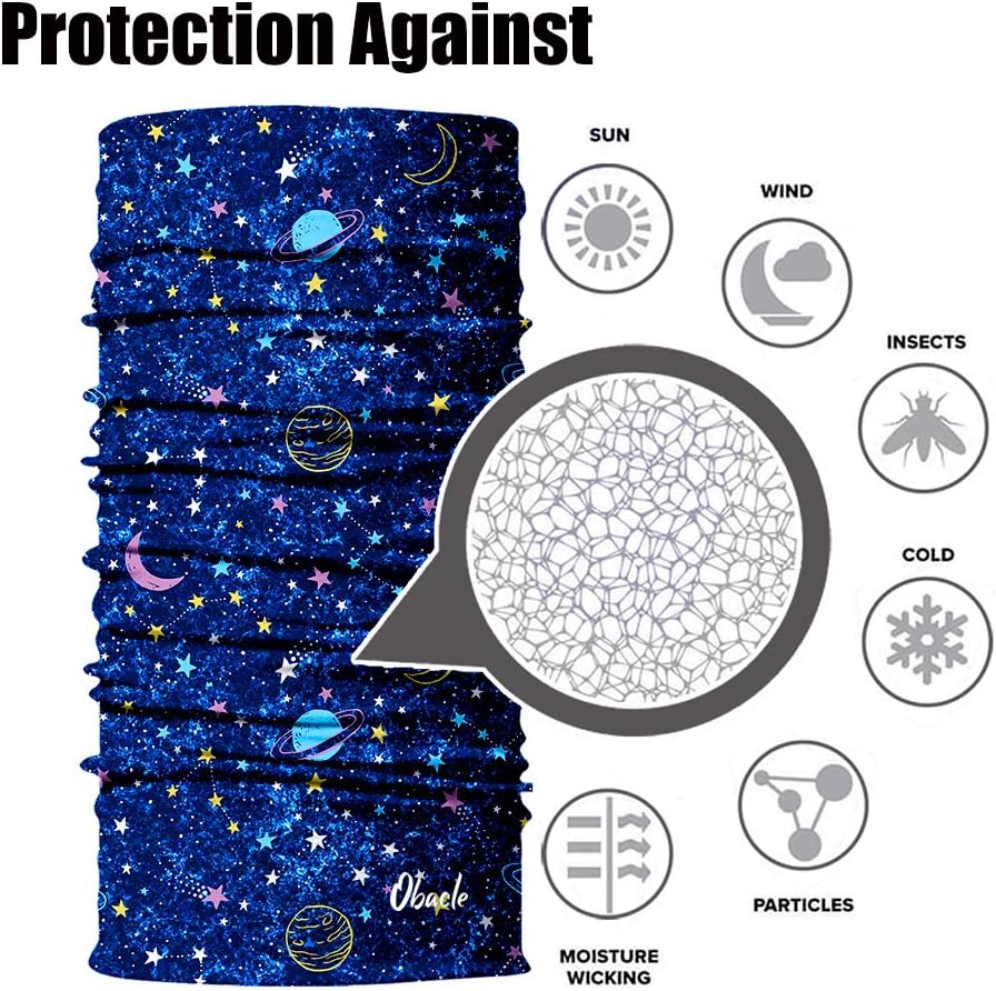 Obacle Seamless Bandana Rave Mask for Wind Dust Sun Protection