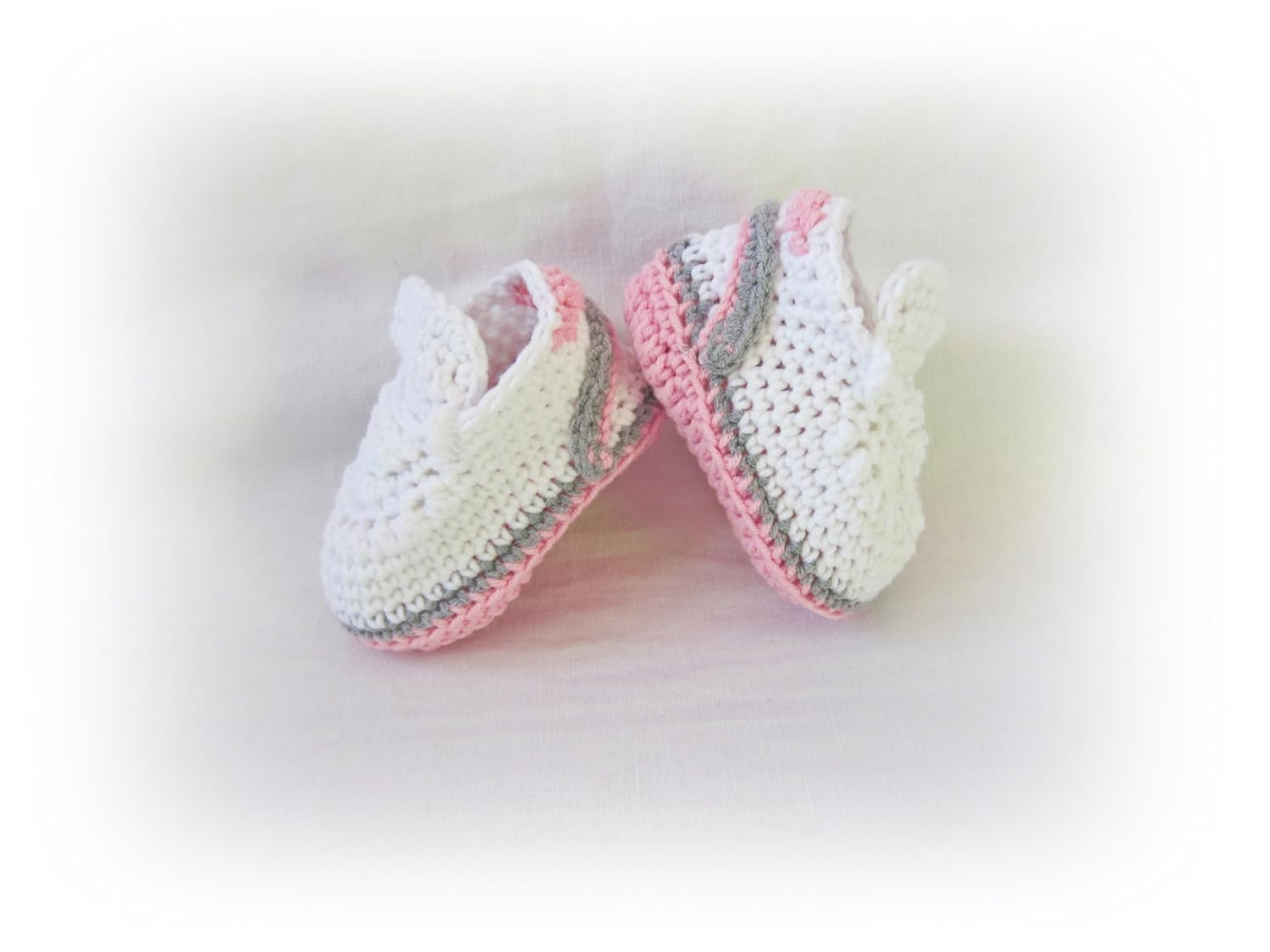 Handmade Crochet Baby Shoes for Newborns 0-3 Months