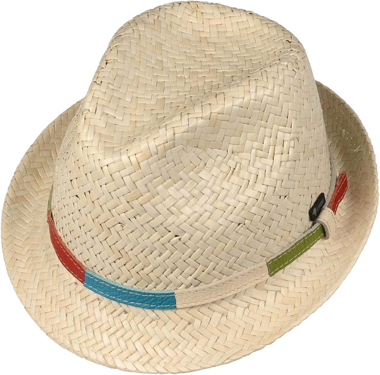 Lipodo Colour Band Kids Straw Hat - Made in Italy