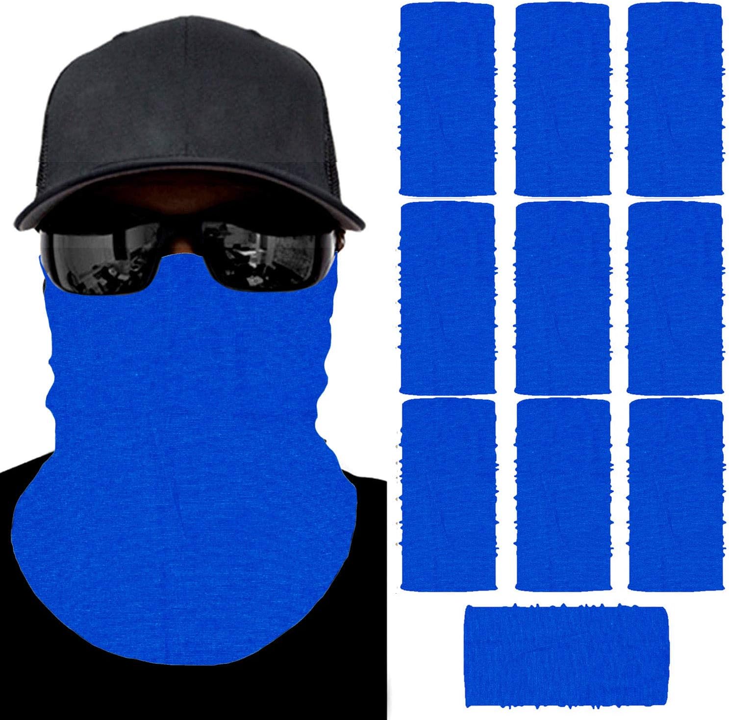 BHumane 10 Pack Multi-Use Balaclava Headwear