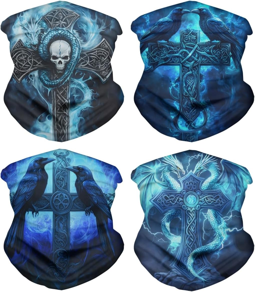 DUOLIFU Cool Skull Balaclava Face Mask Bandana