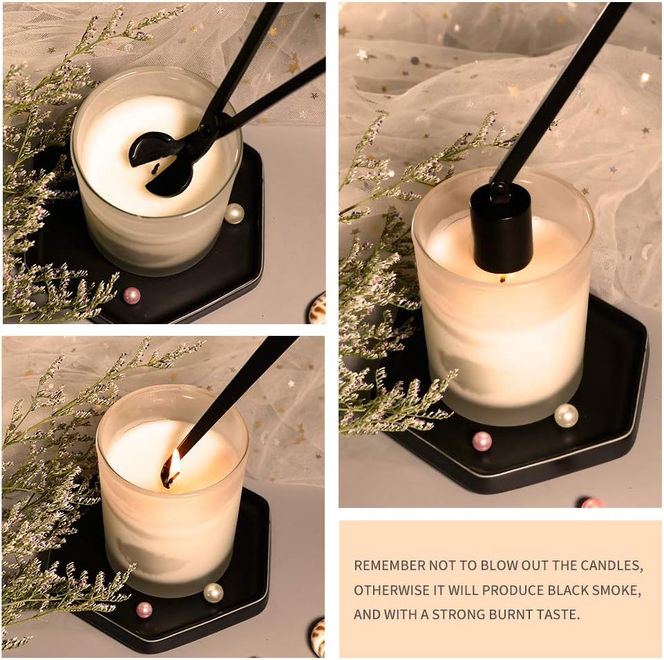 BEDOGO 3 in 1 Candle Accessory Set - Black 1