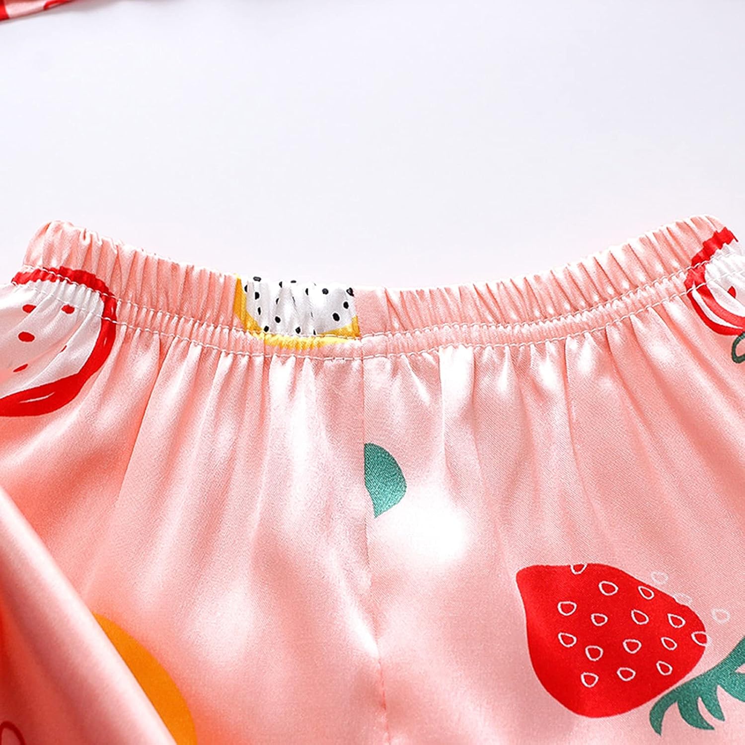 Toddler Strawberry Print 2PCS Sleepwear Set