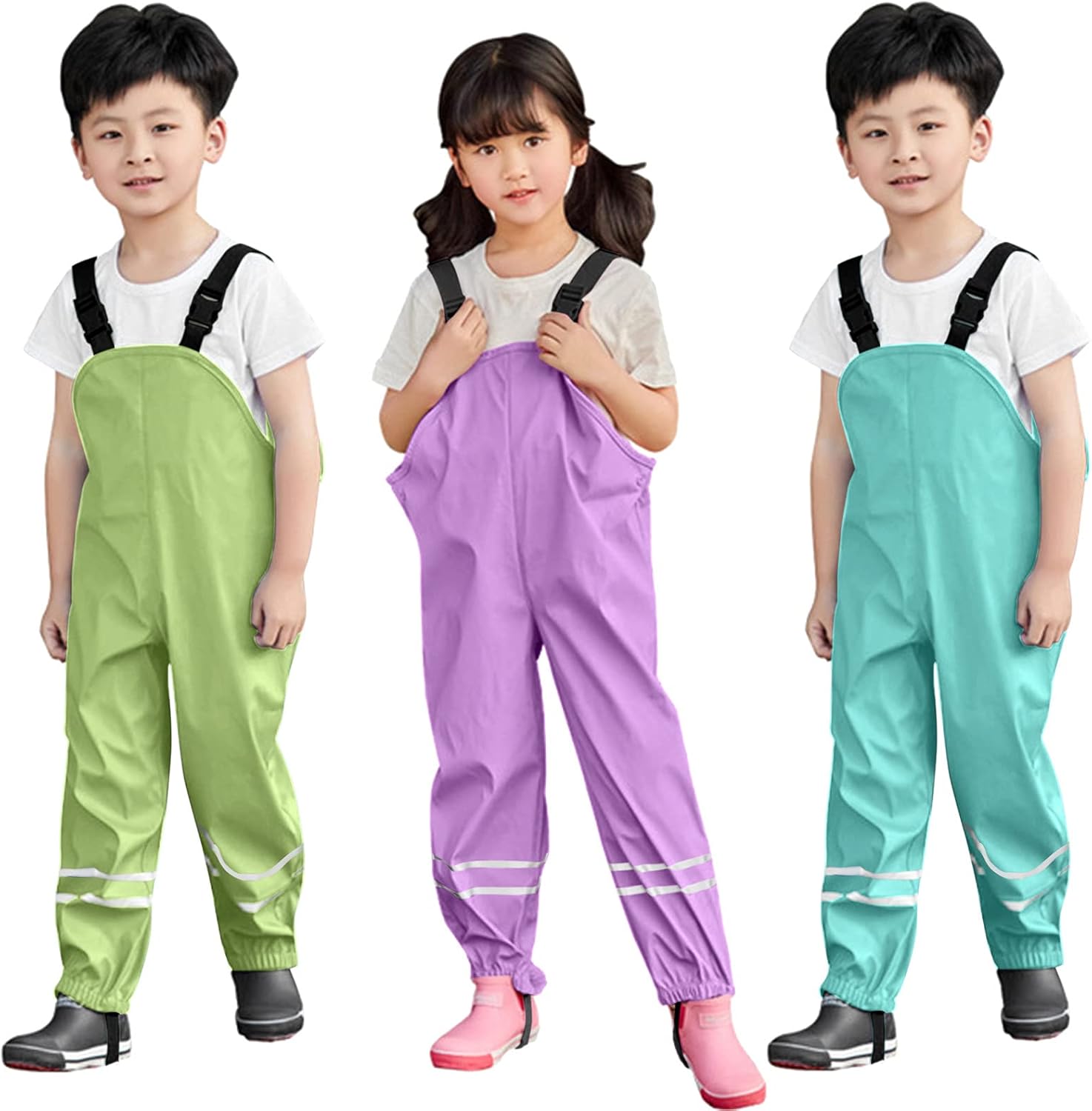 ToddlBy Kids Waterproof Rain Pant Boys Girls