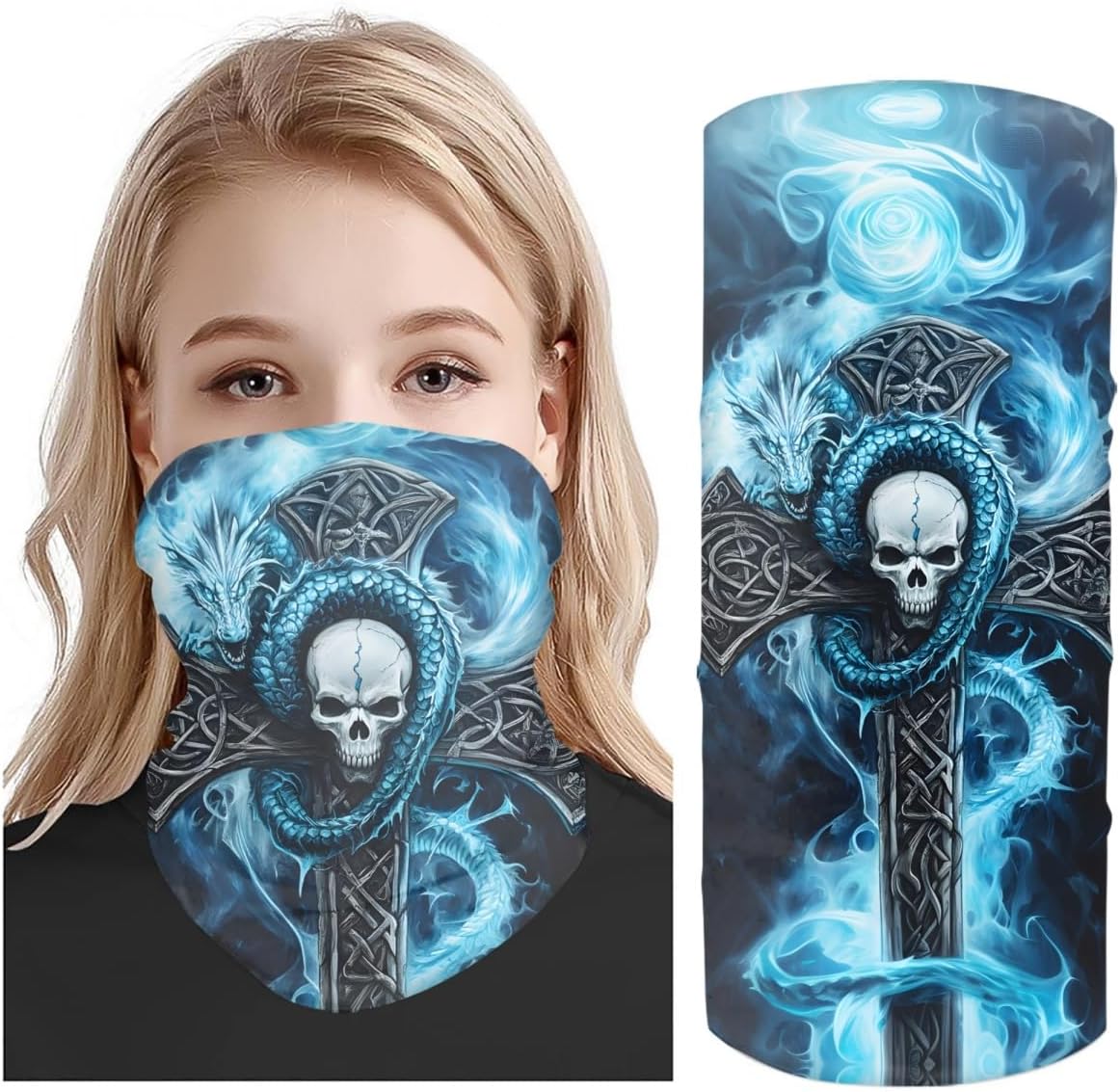 DUOLIFU Cool Skull Balaclava Face Mask Bandana