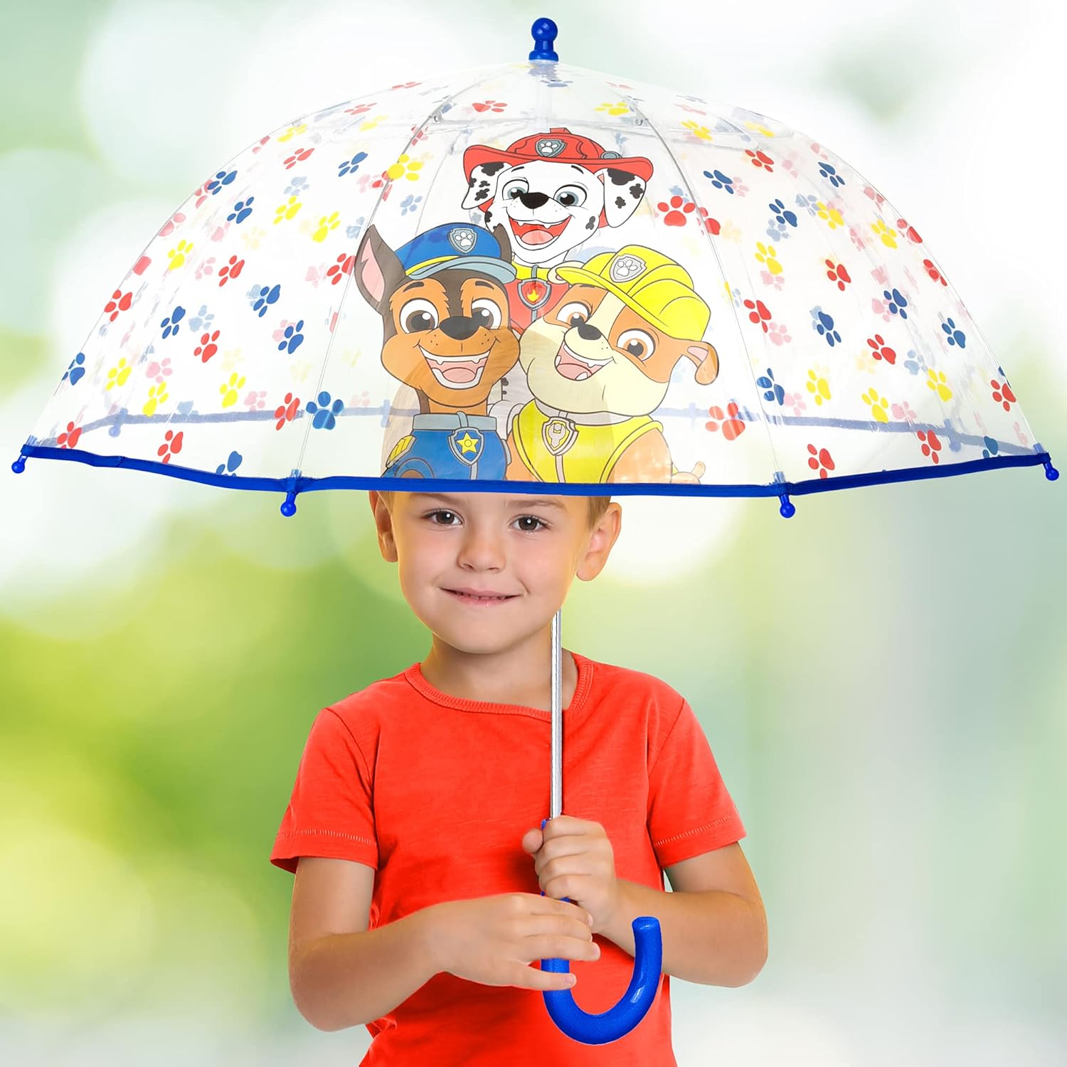 Clear Umbrella for Boys with Paw Patrol Design