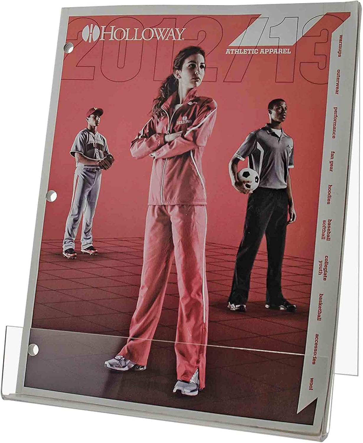 Clear Acrylic Easel Display Stand for Literature and Tablets 85x11