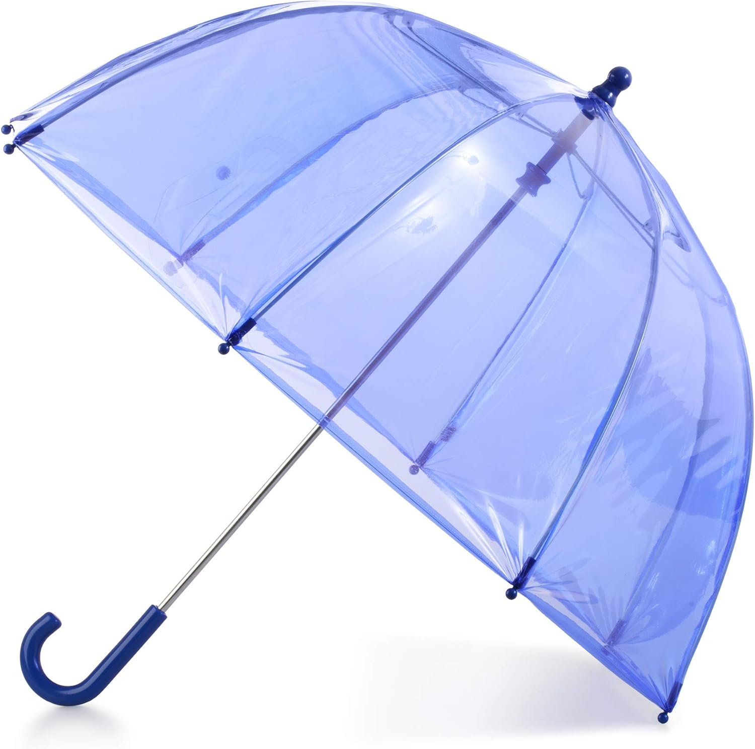 Totes Kids Clear Bubble Umbrella with Dome Canopy Blue 38 Canopy