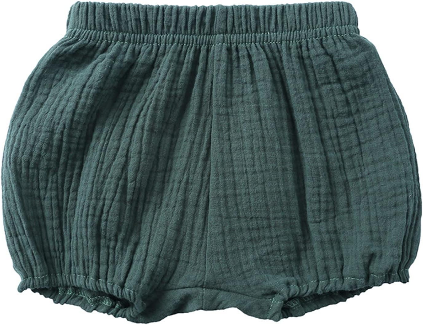 Baby Girls Boys Cotton Linen Bloomer Shorts for Summer