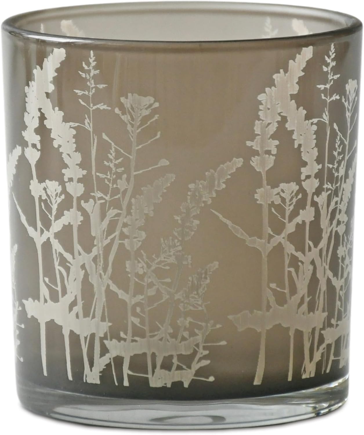Wildflower Glass Votive Candle Holders Set of 3