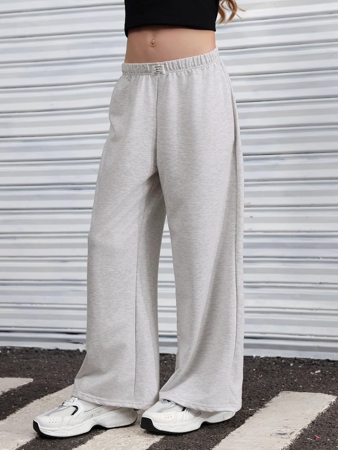 SOLY HUX Girls Wide Leg Sweatpants with Pockets