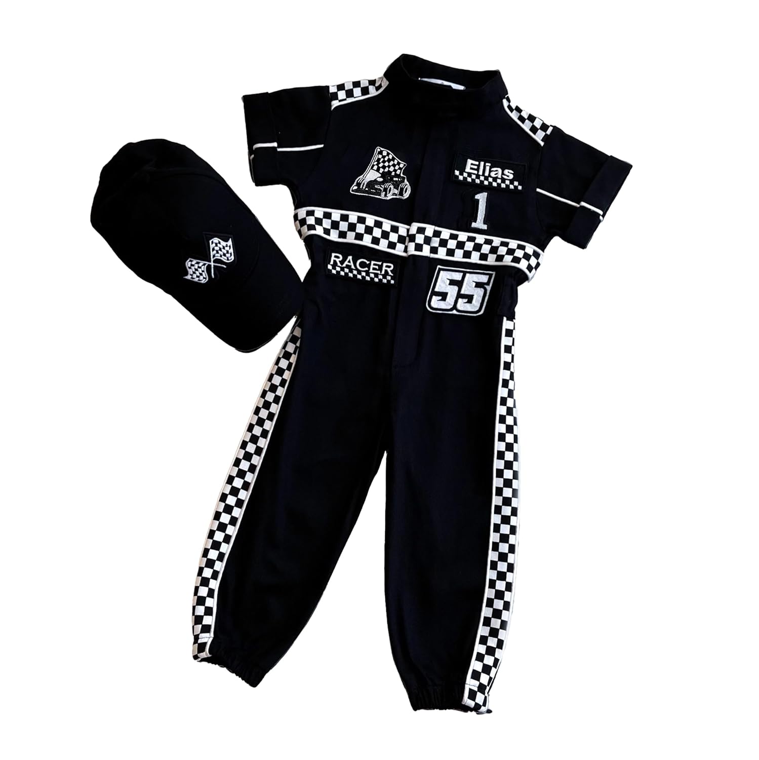 Handmade Race Car Driver Costume for Toddlers - 12-18 Months