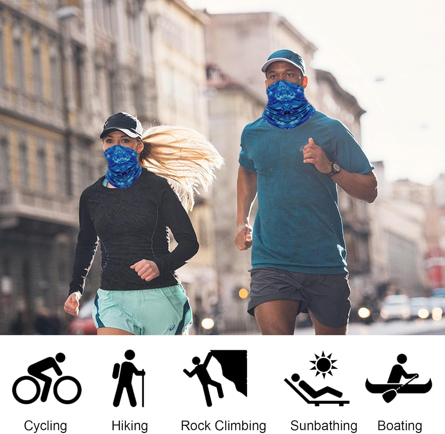 3 Pack Ice Silk Cooling Neck Gaiter for Men Women