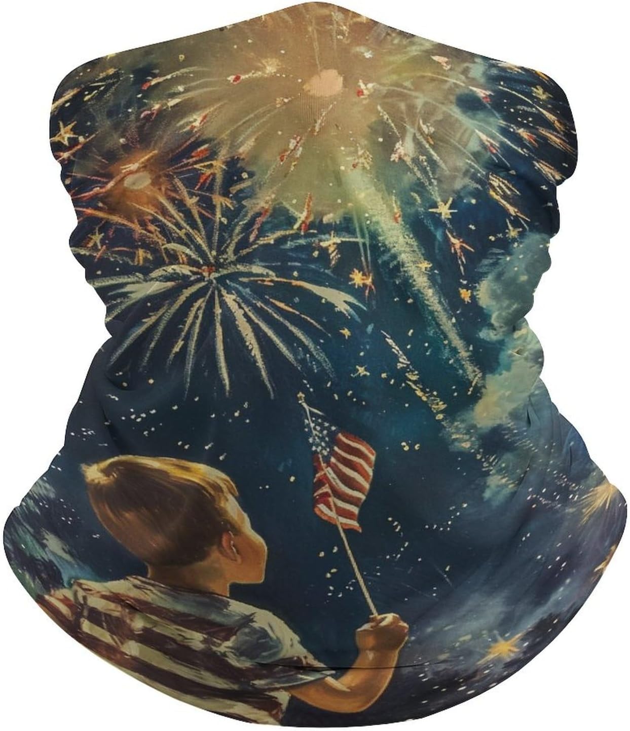 DuduYH Cooling Neck Gaiter with American Flag Pattern for Men Women
