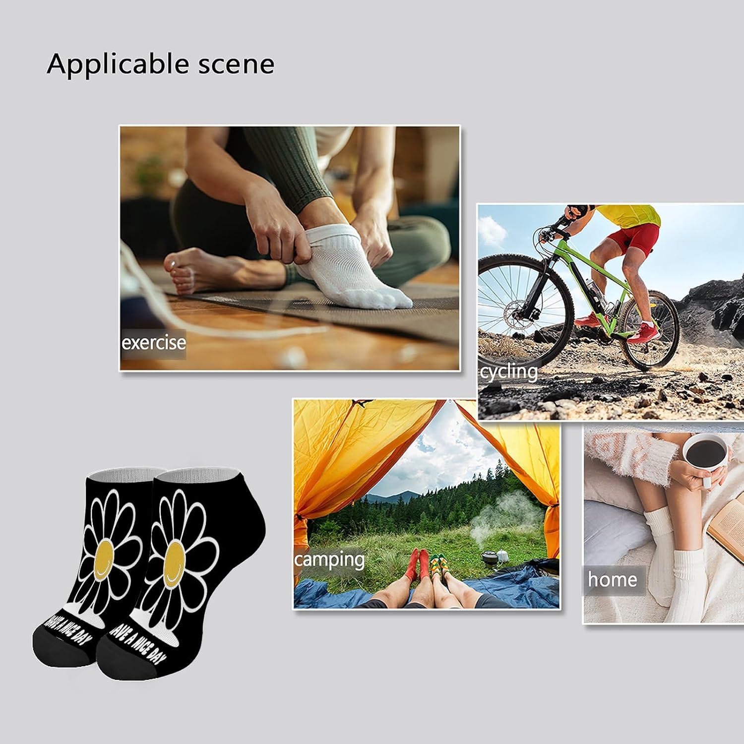 Have A Nice Day Boys Athletic Socks for Men 1