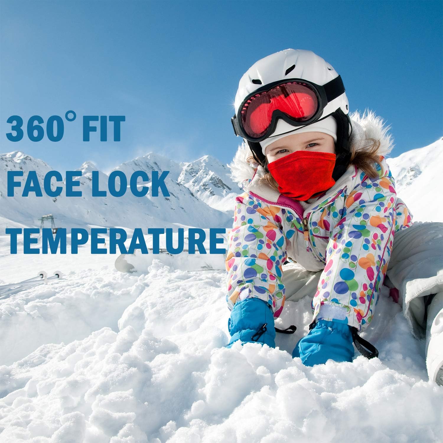 Dymex Kids Winter Neck Gaiter Fleece Balaclava for Boys Girls
