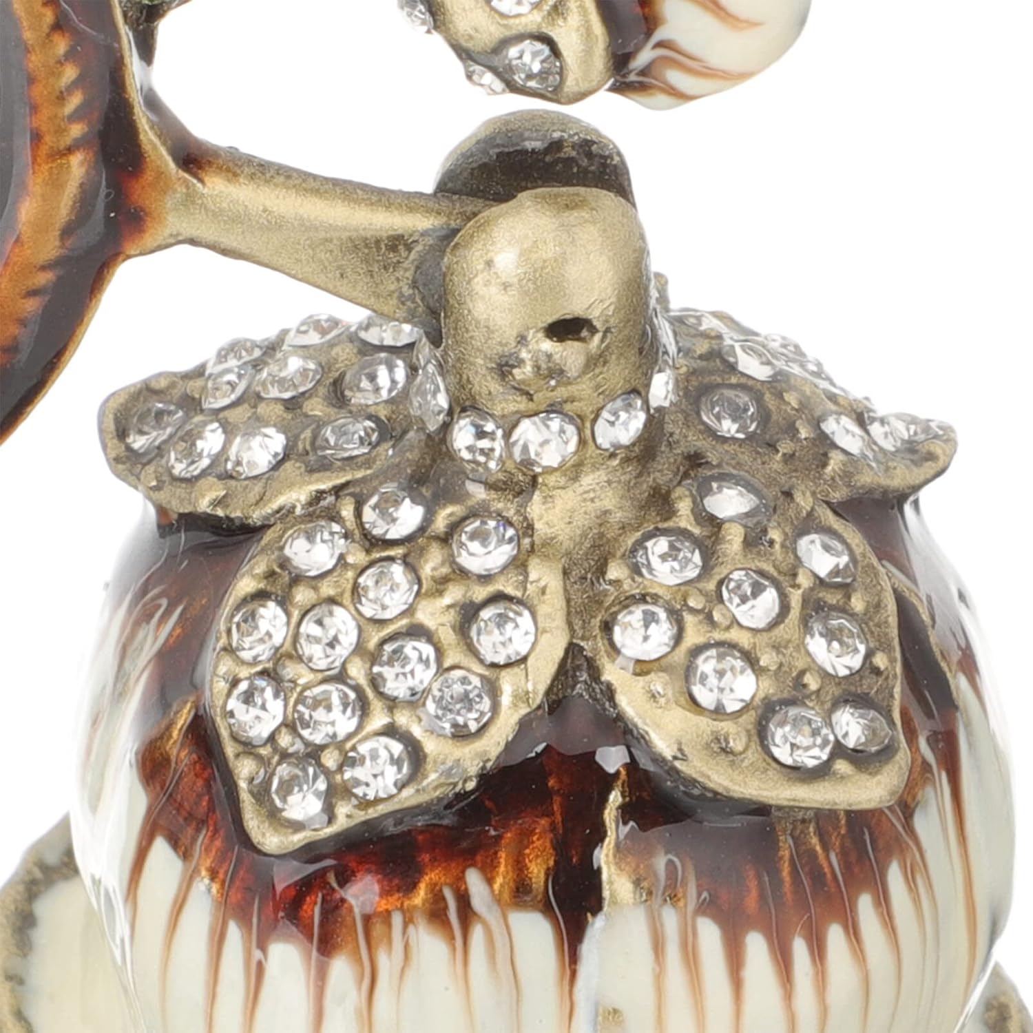 Candle Snuffer with Painted Flower Design