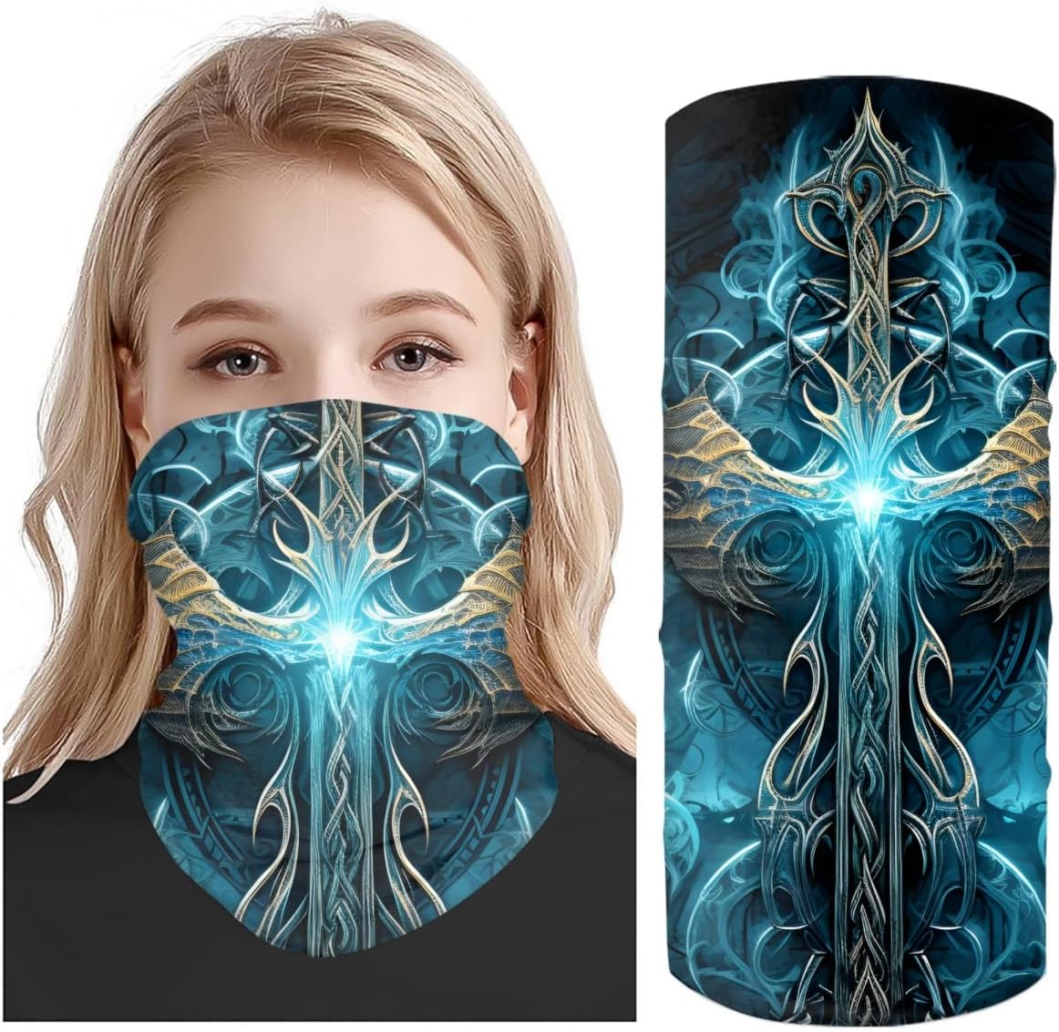GLUDEAR 4 Pack Reusable Face Bandanas for Men Women 1