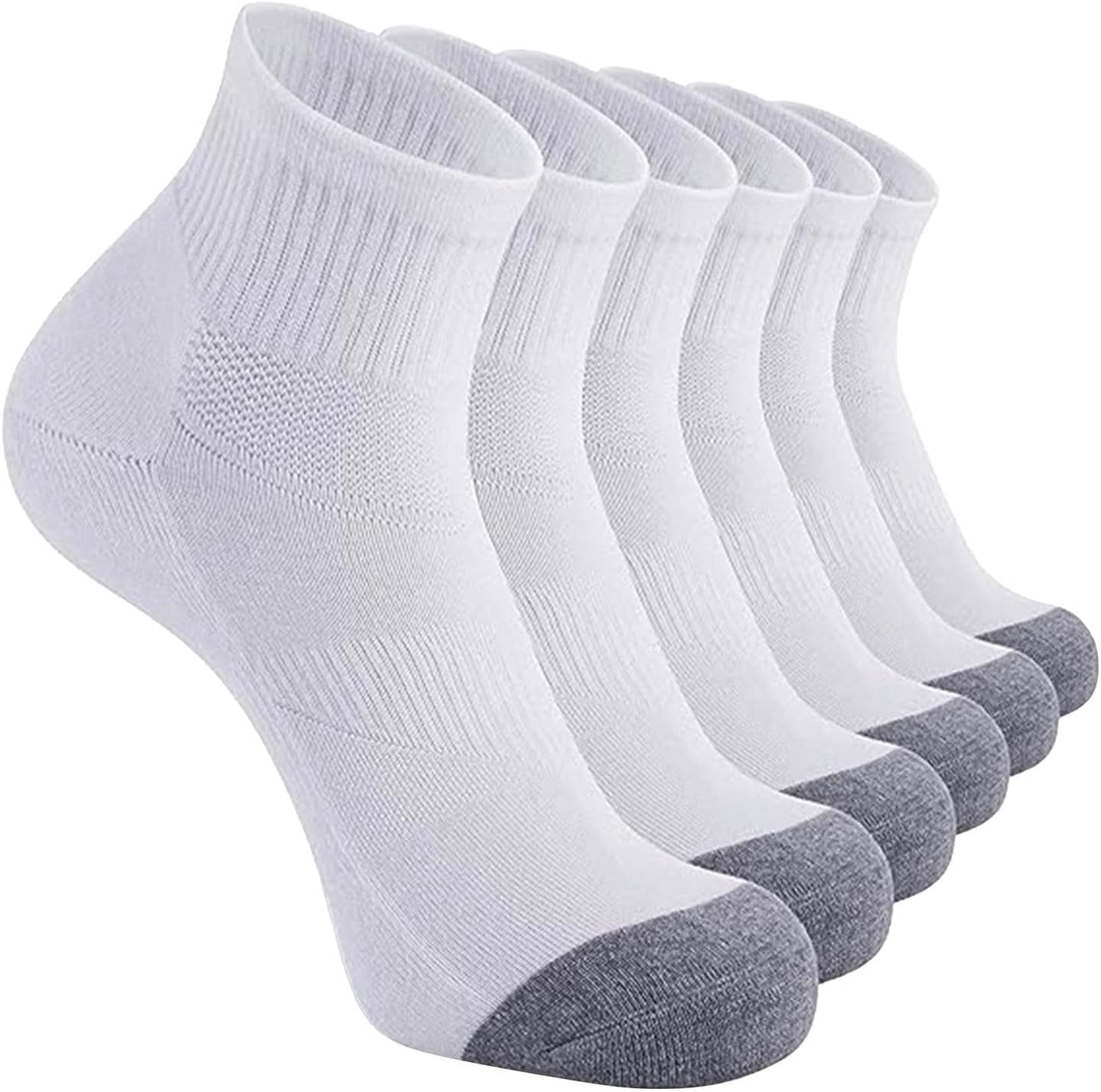 GIERIDUC Men Women Athletic Ankle Socks 6 Pairs