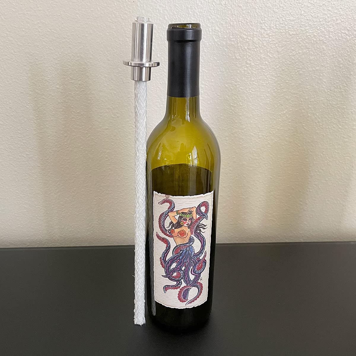 Firefly 12-Inch Wine Bottle Oil Wick Set