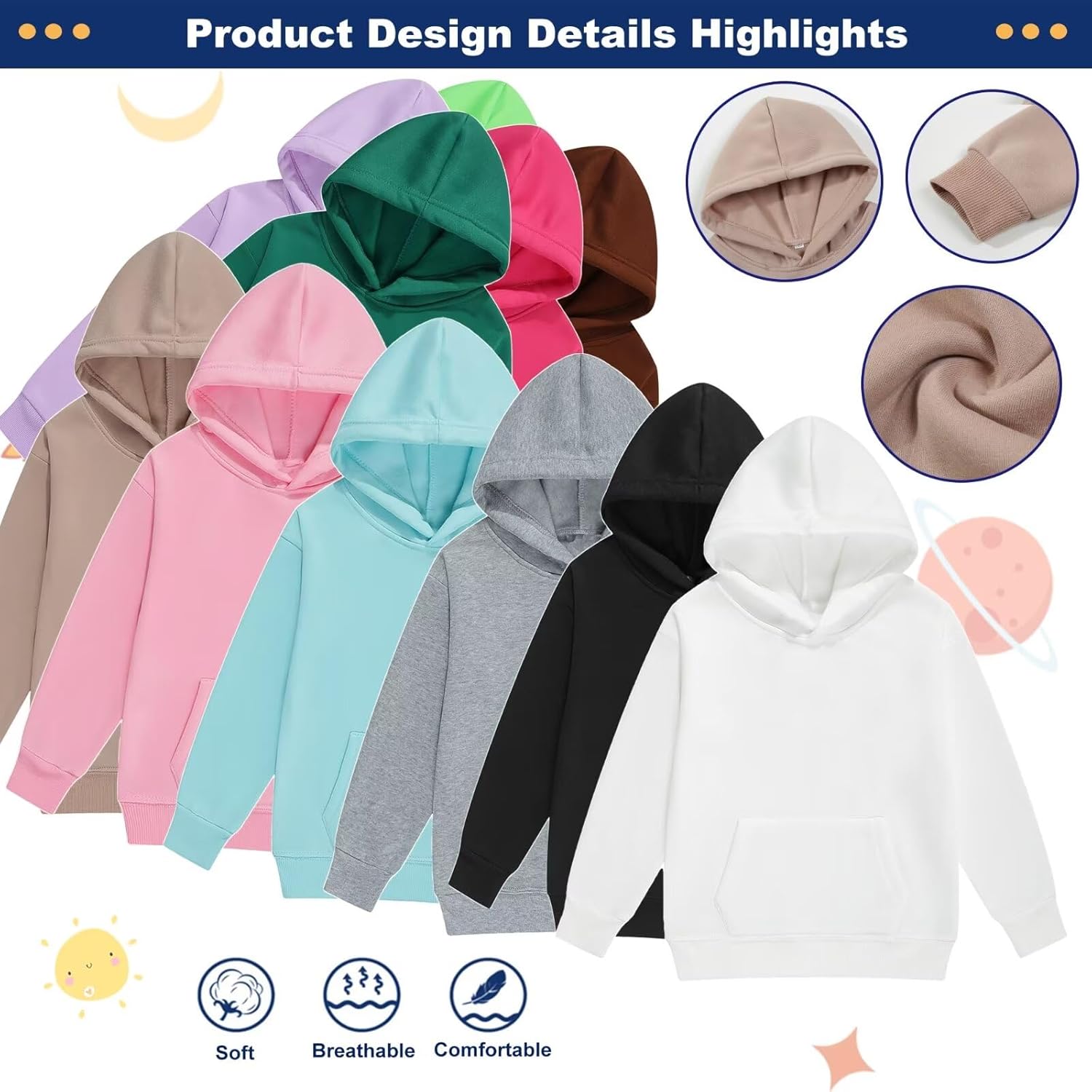 Youth Hoodie Sweatshirt for Boys and Girls