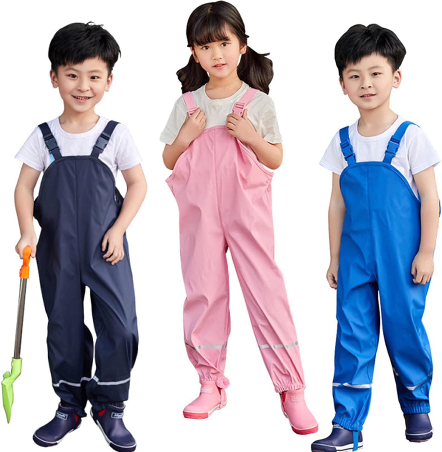 Kids Waterproof Rain Pants for Boys and Girls